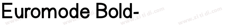 Euromode Bold字体转换